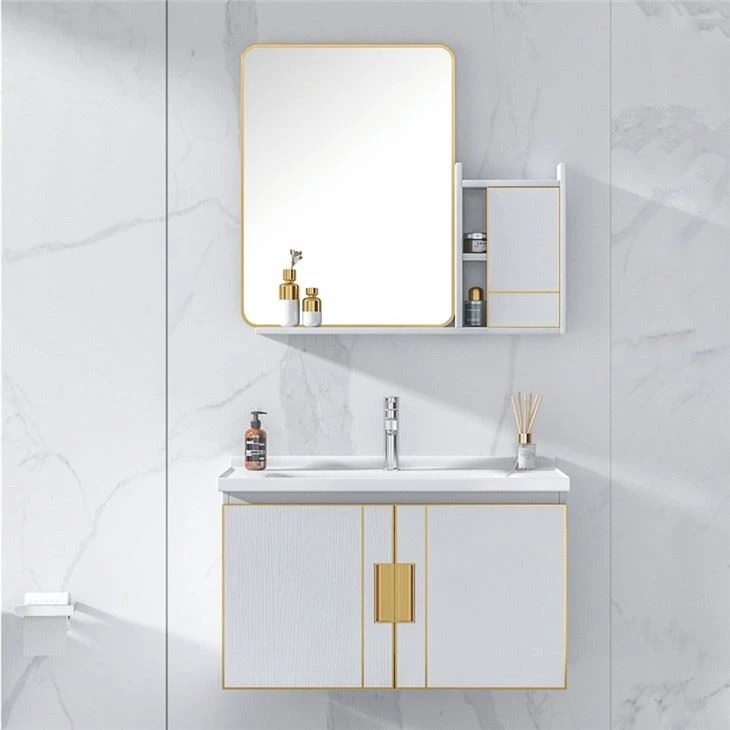 white bathroom wall cabinet