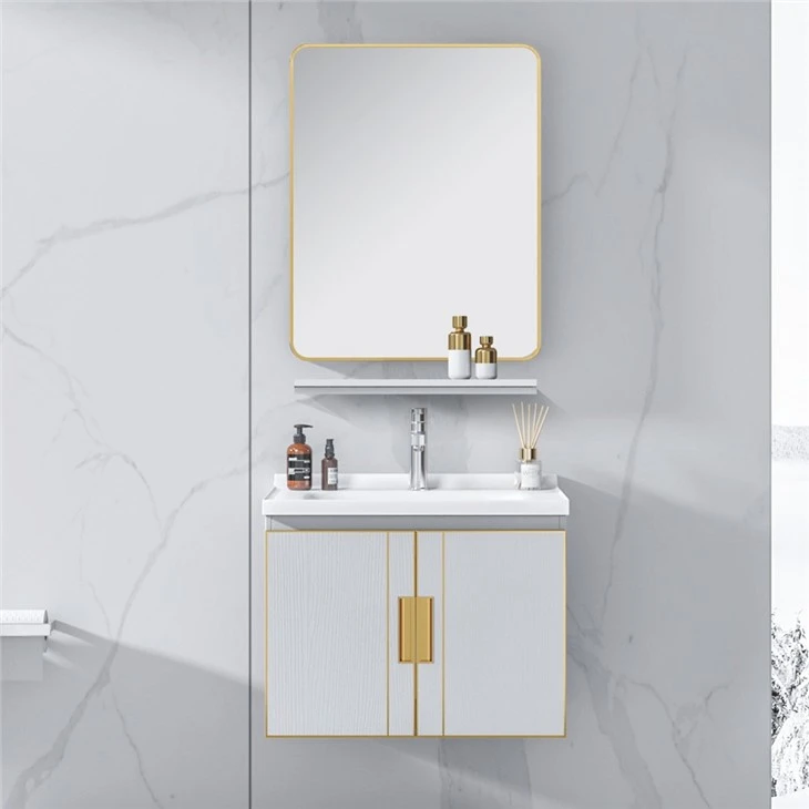 white bathroom storage